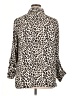 Talbots Outlet 100% Polyester Animal Print Ivory Long Sleeve Blouse Size XL - photo 2