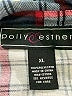 Polly & Esther 100% Polyester Plaid Gray Long Sleeve Blouse Size XL - photo 7