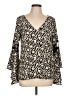 Sage 100% Polyester Black Long Sleeve Blouse Size L - photo 1