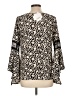 Sage 100% Polyester Black Long Sleeve Blouse Size L - photo 2