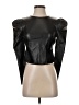 Aqua 100% Polyurethane Black Long Sleeve Top Size XS - photo 1