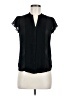 H&M Conscious 100% Polyester Black Short Sleeve Blouse Size 6 - photo 1