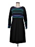 Sara Campbell Stripes Black Casual Dress Size M - photo 1