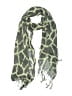 Veond 100% Rayon Animal Print Green Black Scarf One size - photo 1