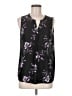 Katherine Barclay Floral Black Sleeveless Blouse Size M - photo 1