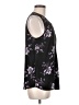 Katherine Barclay Floral Black Sleeveless Blouse Size M - photo 4