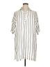 ASOS Stripes Ivory Short Sleeve Blouse Size 14 - photo 1