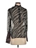 Rag & Bone 100% Silk Metallic Silver Long Sleeve Silk Top Size XS - photo 1
