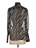 Rag & Bone 100% Silk Metallic Silver Long Sleeve Silk Top Size XS - photo 2