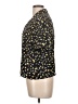 Liz Baker Essentials 100% Polyester Floral Black Short Sleeve Blouse Size 10 - photo 5