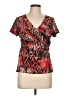Style&Co 100% Nylon Red Short Sleeve Blouse Size L (petite) - photo 1