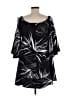 H By Halston 100% Polyester Black Casual Dress Size 6 - photo 2