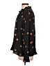 Waverly Grey 100% Polyester Polka Dots Black Long Sleeve Blouse Size L - photo 5