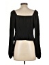 ABound 100% Polyester Black Long Sleeve Blouse Size L - photo 2