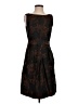 Talbots Graphic Brown Cocktail Dress Size 4 - photo 1