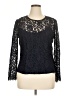 J.Crew Black Long Sleeve Blouse Size 14 - photo 1