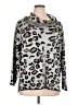 Calvin Klein Animal Print Silver Pullover Sweater Size XL - photo 1