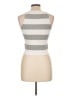 Happily Grey 100% Polyester Silver Sleeveless T-Shirt Size L - photo 2