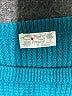Poof! Color Block Teal Pullover Sweater Size M - photo 7