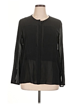 Cos Long Sleeve Silk Top (view 1)