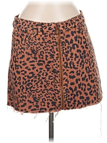 We the Free Denim Skirt (view 1)