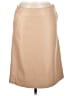 Bally 100% Leather Solid Tan Leather Skirt Size 6 - photo 1