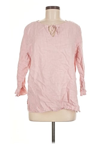 Hot Cotton 3/4 Sleeve Blouse (view 1)