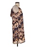 Paraphrase 100% Polyester Print Tan Casual Dress Size 2 - photo 4