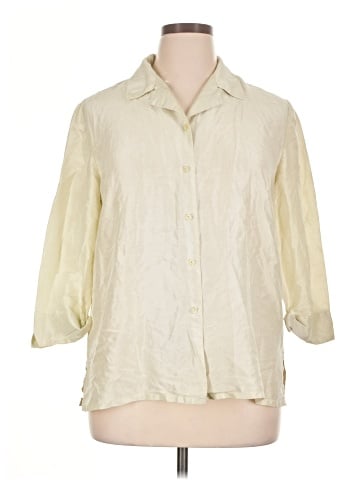 Emma James 3/4 Sleeve Silk Top (view 1)