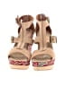 Blackstone 100% Leather Paisley Red Tan Wedges Size EU 41 - photo 2