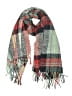 American Eagle Outfitters 100% Polyester Plaid Green Red Scarf One size - photo 1