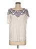 Fabrice Perry Ivory Short Sleeve Top Size M - photo 1