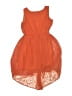 Iz Byer 100% Polyester Orange Dress Size 8 - photo 2