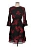 H&M 100% Polyester Floral Black Cocktail Dress Size 10 - photo 1