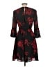 H&M 100% Polyester Floral Black Cocktail Dress Size 10 - photo 2