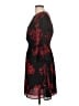 H&M 100% Polyester Floral Black Cocktail Dress Size 10 - photo 5