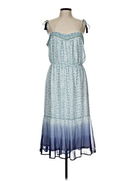 women's embroidered denim dress Floral Embroidered Denim Dress Large main image 1