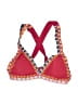 Platinum Argyle Red Swimsuit Top Size S - photo 1