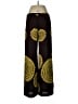 Trina Turk Paisley Black Brown Silk Pants Size 8 - photo 2