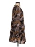 Bebop 100% Polyester Animal Print Brown Casual Dress Size S - photo 4