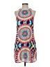 Annie Griffin 100% Polyester Print Blue Casual Dress Size S - photo 1