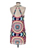 Annie Griffin 100% Polyester Print Blue Casual Dress Size S - photo 2