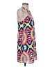 Annie Griffin 100% Polyester Print Blue Casual Dress Size S - photo 4