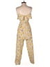 Intermix Paisley Yellow Jumpsuit Size S - photo 2