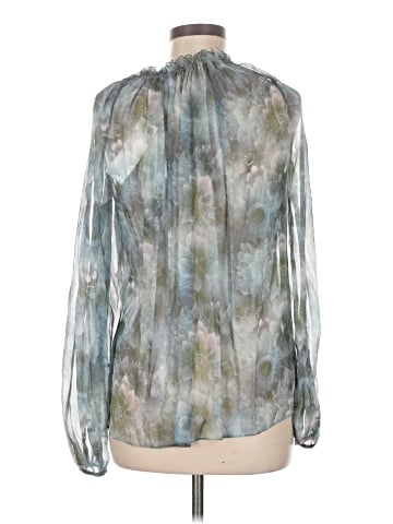 Jason Wu Collection Long Sleeve Silk Top (view 2)