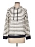 Staccato Stripes Ivory Pullover Sweater Size L (petite) - photo 1