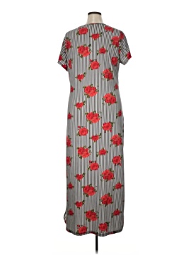 women's satin maxi dress Black Satin V-Neck Maxi Dress With Slit main image 1