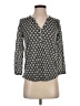 H&M 100% Polyester Black 3/4 Sleeve Blouse Size XS - photo 1