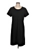 Brass Solid Black Casual Dress Size L - photo 1