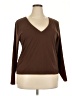 SPANX Brown 3/4 Sleeve T-Shirt Size 3X - photo 1